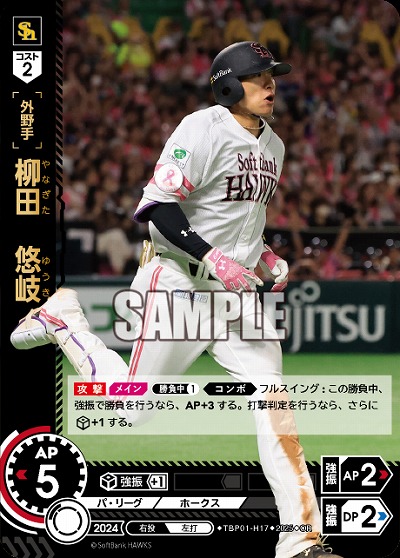 柳田　悠岐(福岡ソフトバンクホークス)(OR) 【TBP01-H17OR】